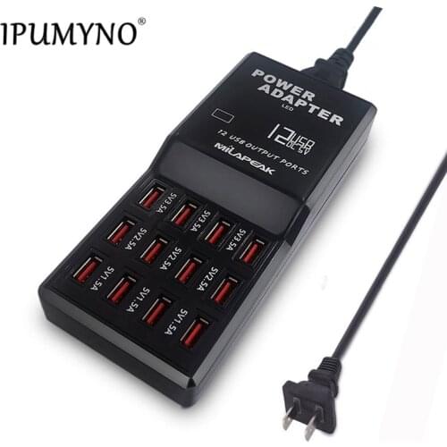 IPUMYNO 12 Ports USB output Max 3.5A HUB Home Travel Wall charger AC Power Adapter for iPhone iPad iPod Samsung HTC Sony xiaomi