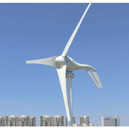 400w wind generator 24v AC with MPPT Charge controller 3 or 5 blades for streetlight garden lighting or home use efficiency