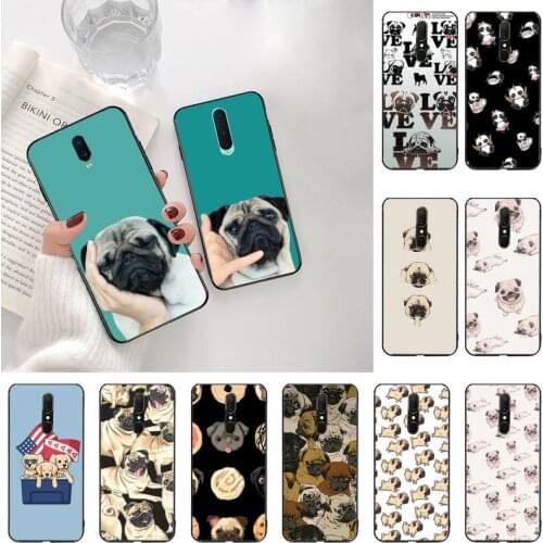 YJZFDYRM Cute Animal Pug Dog Phone Case For Oppo A5 A9 2020 Reno2 z Renoace 3pro Realme5Pro