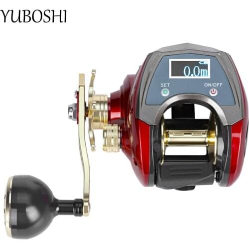 YUBOSHI 6.4:1 Gear Ratio Digital Display Baitcasting Reel Max Drag 20kg Metal Spool 6+1BB High Quality Wheel Fishing Tools