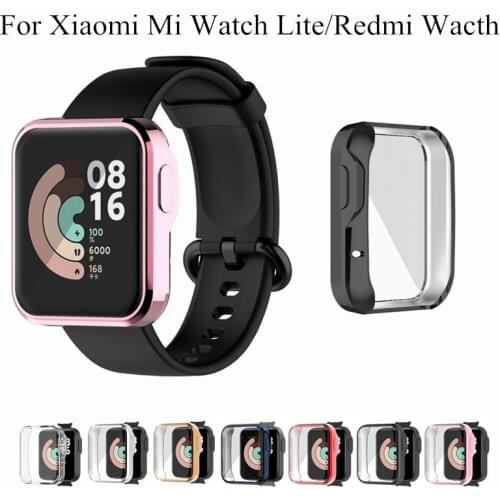 TPU Screen Protector Case For Xiaomi Mi Watch Lite Global Version Protective Cover Shell Bumper For Redmi Watch Case Accessories