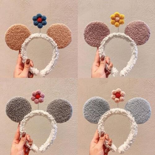 Women Cute Sweet Hairband Wash Face Makeup Hair Hoop Headwear Headband Accessory Ears Hat Earflap Cap Head Warmer Photo Supplies