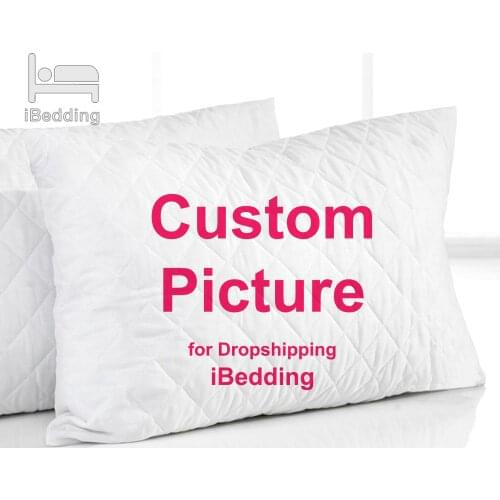 1Pc Custom Quilt Pillowcase Customized Printed Pillow Cases Microfiber POD Dropshipping