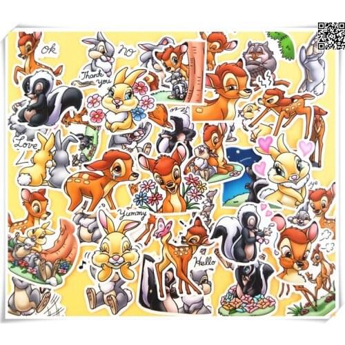 40pcs cute deer cartoon photo album scrapbook waterproof decorative stickers DIY handmade gift scrapbook stickers