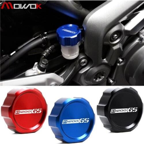 For BMW R1200GS ADV 2005-2012 R1200GS 2004-2014 K1300R 2009-2014 Motorcycle CNC Aluminum Rear Brake Fluid Reservoir Cover Cap
