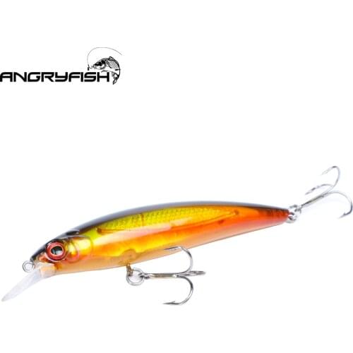 Angryfish high quality materials Fishing bait Very realistic Fishing lures with 3 Sharp hooks Lifelike baited hook multicolor