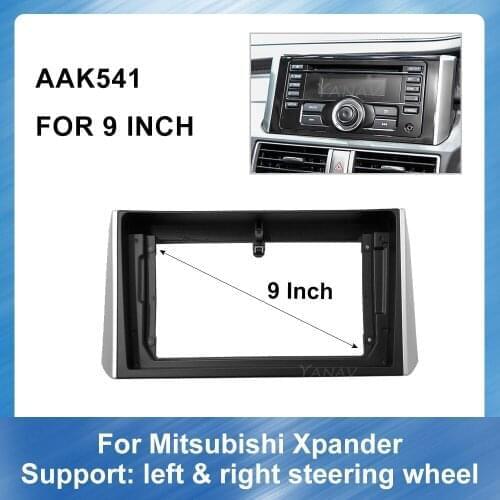 9 Inch 2 Din Car Radio Audio Multimedia Fascia Frame for-Mitsubishi Xpander GPS Navigation Dash Mount Trim Installation Panel