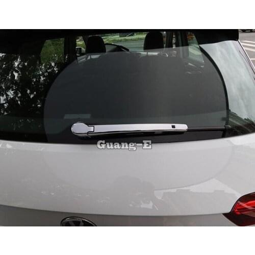 Car ABS Chrome Rear Back Glass Wiper Nozzle Frame Trim Tail Window 2pcs For Volkswagen VW T-ROC TROC 2017 2018 2019 2020