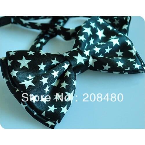 Shiny Star Black Bow Tie Women Men Unisex Tuxedo Butterfly Knot Ties 2020 new Gift Bowties Formal Dress Gift Cravat Dropshipping