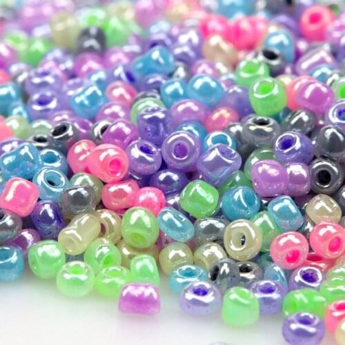 1000PCS/LOT2mm Inner Dyeing Charm Czech Glass Round Hole Spacer Beads DIY Bracelet Necklace Jewelry Accessories Production