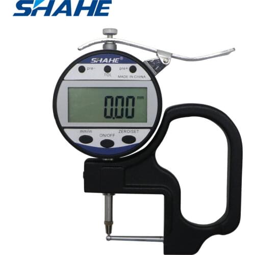 Shahe 0-10 0.01 mm digital tube thickness gauge measure the thickness of tube