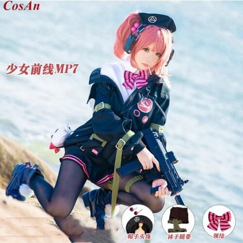 Hot Game Girls Frontline MP7 Cosplay Costume The High Quality Fashion Battle Uniform Female Halloween Party Role Play Clothing