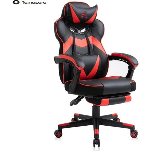 Gaming Office Chair Ergonomic computer Chair with Footrest Arms Lumbar Support Headrest Swivel Rolling High Back Racing Chair