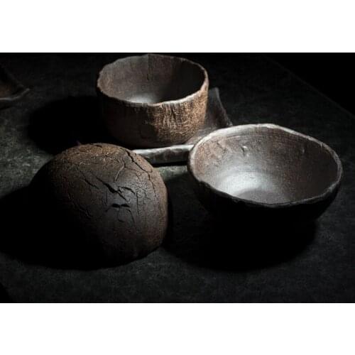 Handmade Stoneware Cracked Small Tea Cup Home Living Room Coffee Table Decoration Small Tea Cup Gift Ceramic Tea Cup Decoration