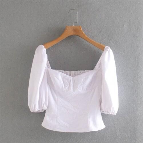 Klacwaya Blouses With Elastic China
