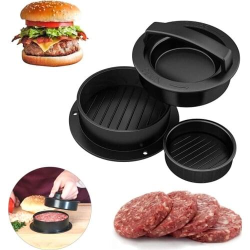 Round Shape Hamburger Press Minced Meat Pie Non Stick Chef Cutlets Ground Meat Mold Beef Grill Burger Maker Patty Steak Machine