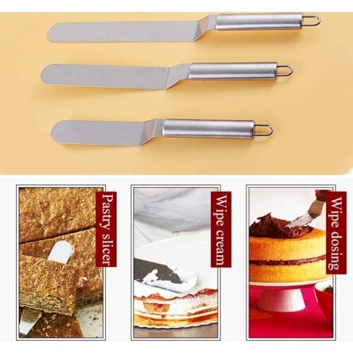 Kitchen Accessories Cake Decorating Tools Stainless Steel Baking&Pastry Tools Portable Cream Spatula Cake Butter Kitchen Gadgets