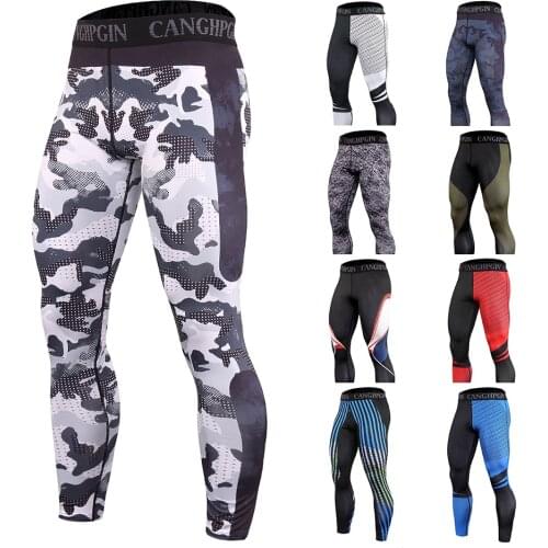 Running Men Gym Leggings Fitness Run Compression Tights Sport Run Quick Drying Leggins Workout Jogging Training Pants