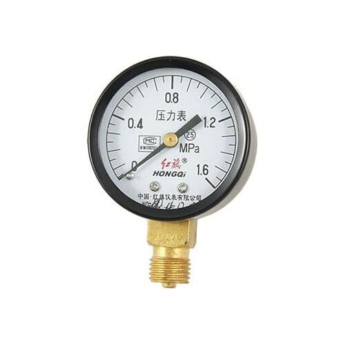 0.51" Threaded 0-1.6 MPa Manometer Air Pressure Gauge