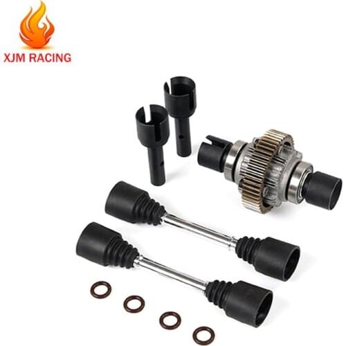 Metal Enhanced Drive Shaft & Dog Bone with Complete Differential Gear Set for 1/5 Hpi Rovan Km Baja 5b 5sc 5t Rc Car Toys Parts
