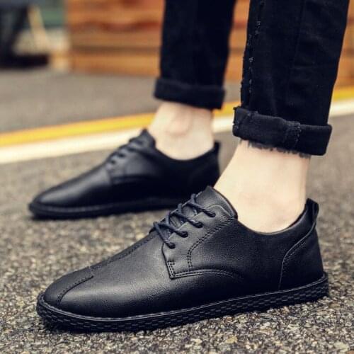 Red Shoes Mens Fashion Shoes Leather Shoes Autumn Lace Shoes Leather Shoes Casual Zapatillas Hombre Chaussure Homme