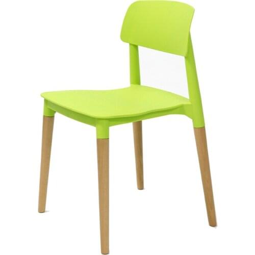 Set of 4 Modern Dining Chair Strong Frame PP Body Modern Design Stainless Steel Bar Stools Kitchen Chair for Dining Room