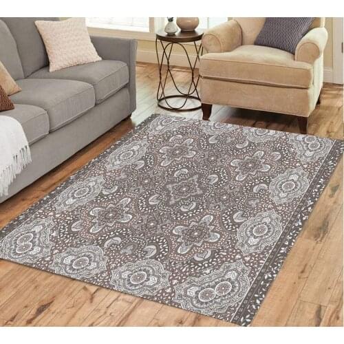 Bohemian Art Print Meditation Floor Mat Anti-slip Mat Carpet Bedroom Bathroom Home Decoration