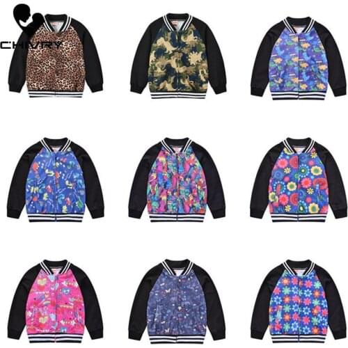 New 2020 Kids Boys Jackets Baseball Uniform Children Zipper Windbreaker Baby Fashion Print Coat Girls Spring Waterproof Jackets