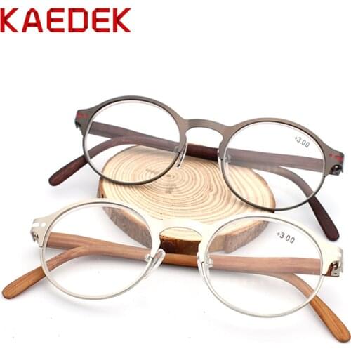 KAEDEK 2020 Wood Grain Reading Glasses for Women Men Fashion Presbyopia Presbyopic Eye Glasses Male Female Diopter