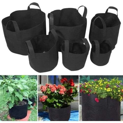 Grow Bag Flower Pot Plants Pot Greenhouse Vegetable Growing Bags for Vegetable Tomato Potato Carrot Seedling Grow Bags
