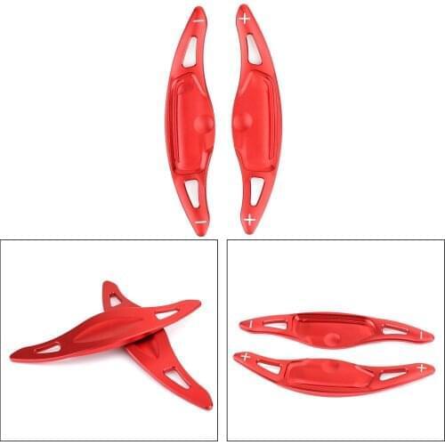 Areyourshop Pair Steering Wheel Shift Paddle Shifter Extension for Kia Stinger 2019-up Red Car Interior Accessories Auto Parts