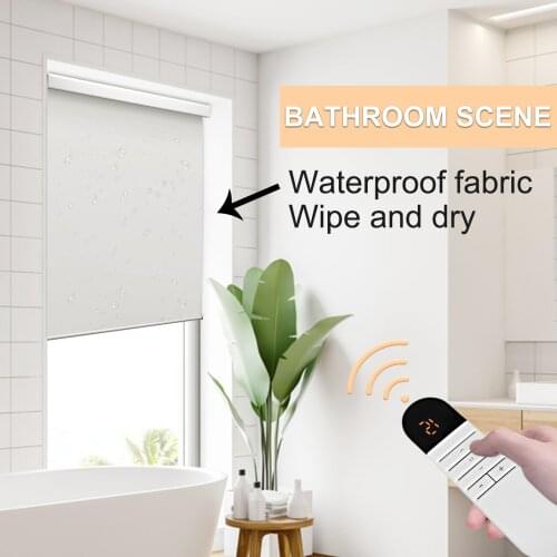 Rechargeable Electric Roller Shutter Curtain Remote Control Automatic Lifting Shading Wireless Waterproof Dustproof Screen Cover