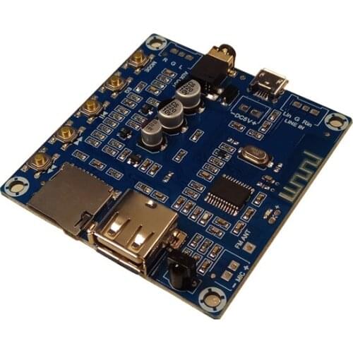 Bluetooth Audio Receiving Module Board with U Disk, USB TF Card, MP3 Decoding and Playing Board, FM Radio
