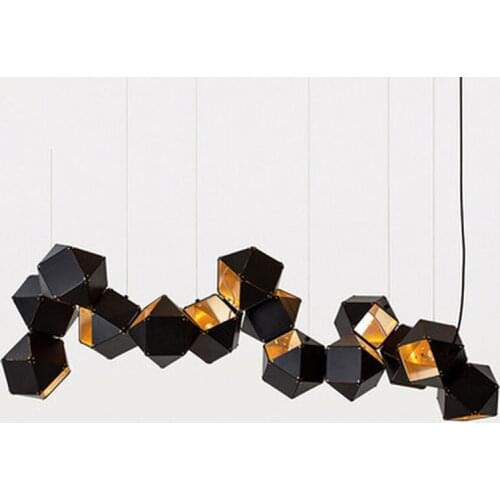 Postmodern Art Designer Living Room Restaurant Nordic Pendant lamp Dining room Multi-sided ball spherical Industrial lamps