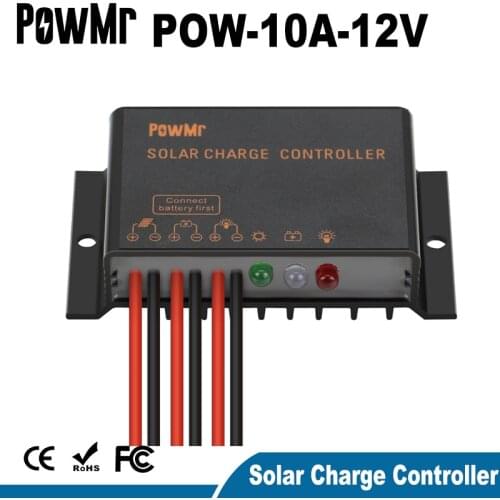 Solar 10A Charge Controller Regulator 12V 24V Waterproof IP68 Without Light and Timer Control Load 24 hours Working Outdoor Use