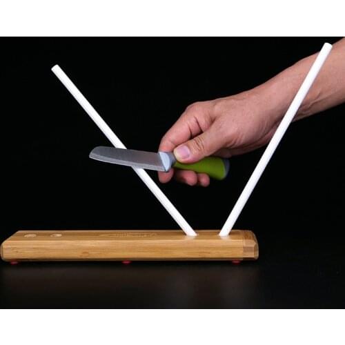 Recommend knife sharpening system professional knife sharpener ceramic 50 and 60 degree fixed rob