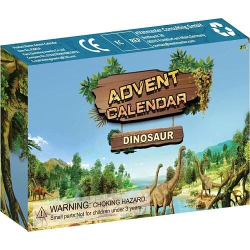 Christmas Advent Calendar Dinosaurs Animal Toys For Boys Kids Children Jewelry DIY Countdown Present Gift