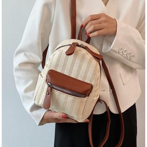 Mini Backpack Women High Quality Canvas Rucksack Female Waterproof Backpacks Casual Ladies Small Bagpack Multifunctional Mochila