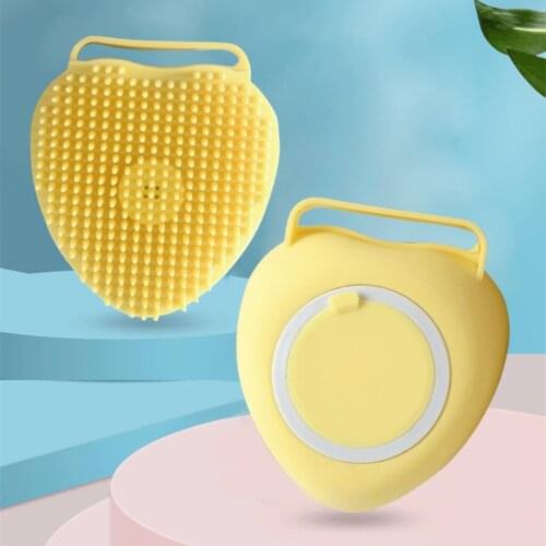 Silicone Bath Brush For Baby, Child, Baby, Scrubbing Artifact, Bathing Back, Bathing Brush, Soft Hair, Bottled Bath Ball