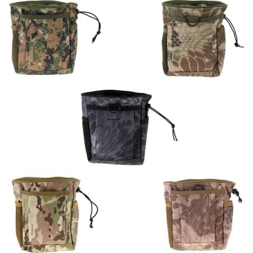MOLLE Pouch Drawstring Dump Drop Bag Utility Outdoor Hunting Magazine Pouch for Outdoor Camping Hiking Accessories