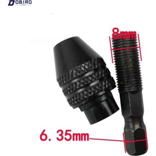 Multi Chuck Keyless For Dremel Rotary Tools 0.3-3.2MM Collet Faster Bit Swaps Universal Mini Grinding ChucksM8x0.75mm
