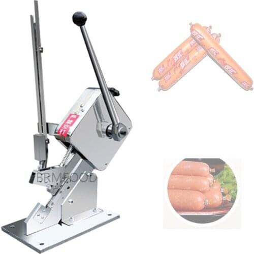 Manual Tying Packer Sausage Clipper Shape Supermarket Bags Packing Machine Food Sealing Machine