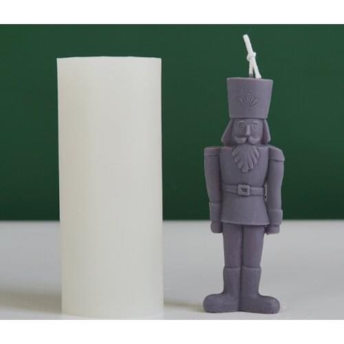 Simplified human form Candle Mold Female Candle Silicone Mold Nutcracker aromatherapy Shaped Candle Making Wax Plaster Mould
