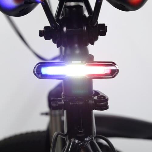 USB Rechargable Bicycle Light Waterproof 5 Modes Cycling Taillight with Memory Function MTB Bike Warn Lamp Bicycle Accessories