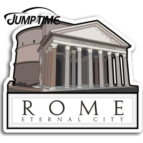 Jump Time for Rome Italy Vinyl Stickers Travel City Sticker Laptop Luggage Truck Window Bumper Decal Waterproof Accessories