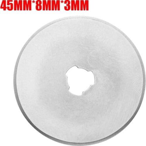 10pcs Circular Cutting Blade 45mm Premium Steel Rotary Cutter Fabric Round Quilting Patchwork Leather Sewing Quilting Tools