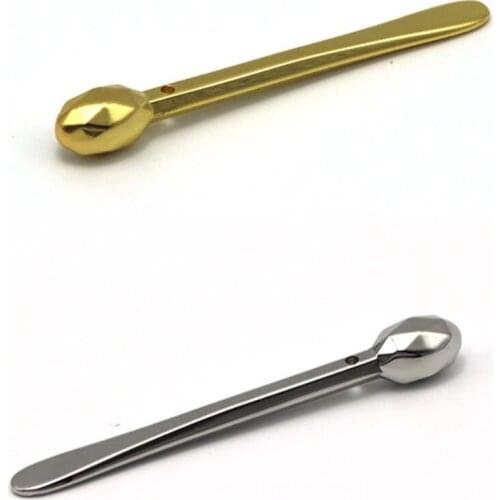 100pcs Eye Cream Applicator Cosmetic Eye Roller Massage Stick Facial Mask Spoon Alloy Metal Skin Care Tools