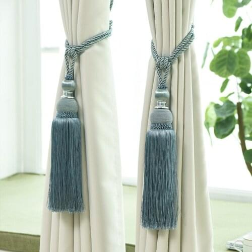 2 Pcs/pair Curtain Tassel Brush Fringe Tiebacks Curtains Tassels Bandages Brushes Curtain Accessories Tie Back Strap Buckle