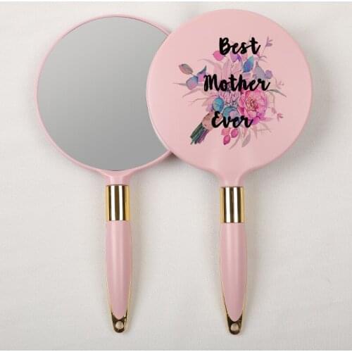 2PCS Handle Mirror Customized Beauty Salon Makeup Tattoo Shop Tool Wedding Propose Company Party Bridesmaid Friends Gifts