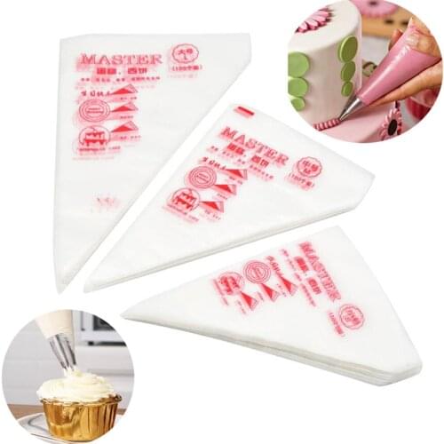 20PCS/LOT Disposable Piping Bag Pastry Bag Icing Piping Fondant Cake Cream Bag Cupcake Decorating Tools Cake Nozzles Pastry Bags